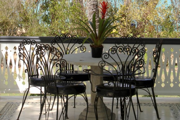 Balcony and Porch Our wrap around balconies and porch living rooms are a perfect place to nap, get a massage, or entertain - whether you cook on your own or order in from the club kitchen. Each bungalow has its own hammock.